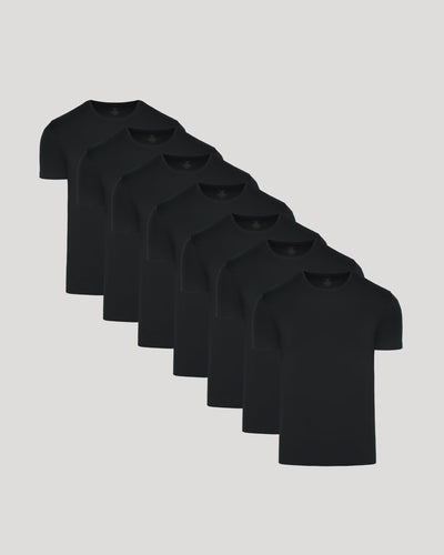 Black Premium Pima Crew Neck 7-Pack