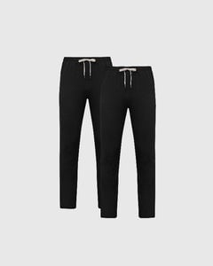 True ClassicAll Black Active Comfort Straight Leg Pant 2-Pack