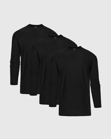 All Active Long Sleeve Crew T Shirt 3 Pack