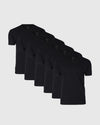 True Classic Men's V-Neck T Shirt 5-pack, soft cotton blend, tailored fit.