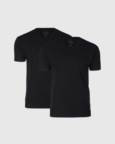 All Black V-Neck 2-Pack