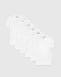 True ClassicAll White Polo 6-Pack