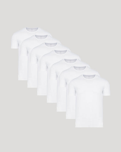 White Premium Pima Crew Neck 7-Pack