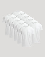 All White Heavyweight Pocket Crew 10-Pack