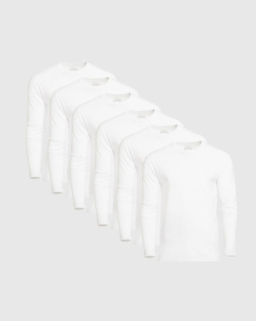 Classic Crew Long Sleeve Shirt White