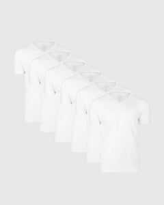 True ClassicTrue Classic Men's V-Neck T Shirt multipack, soft cotton blend, tailored fit.