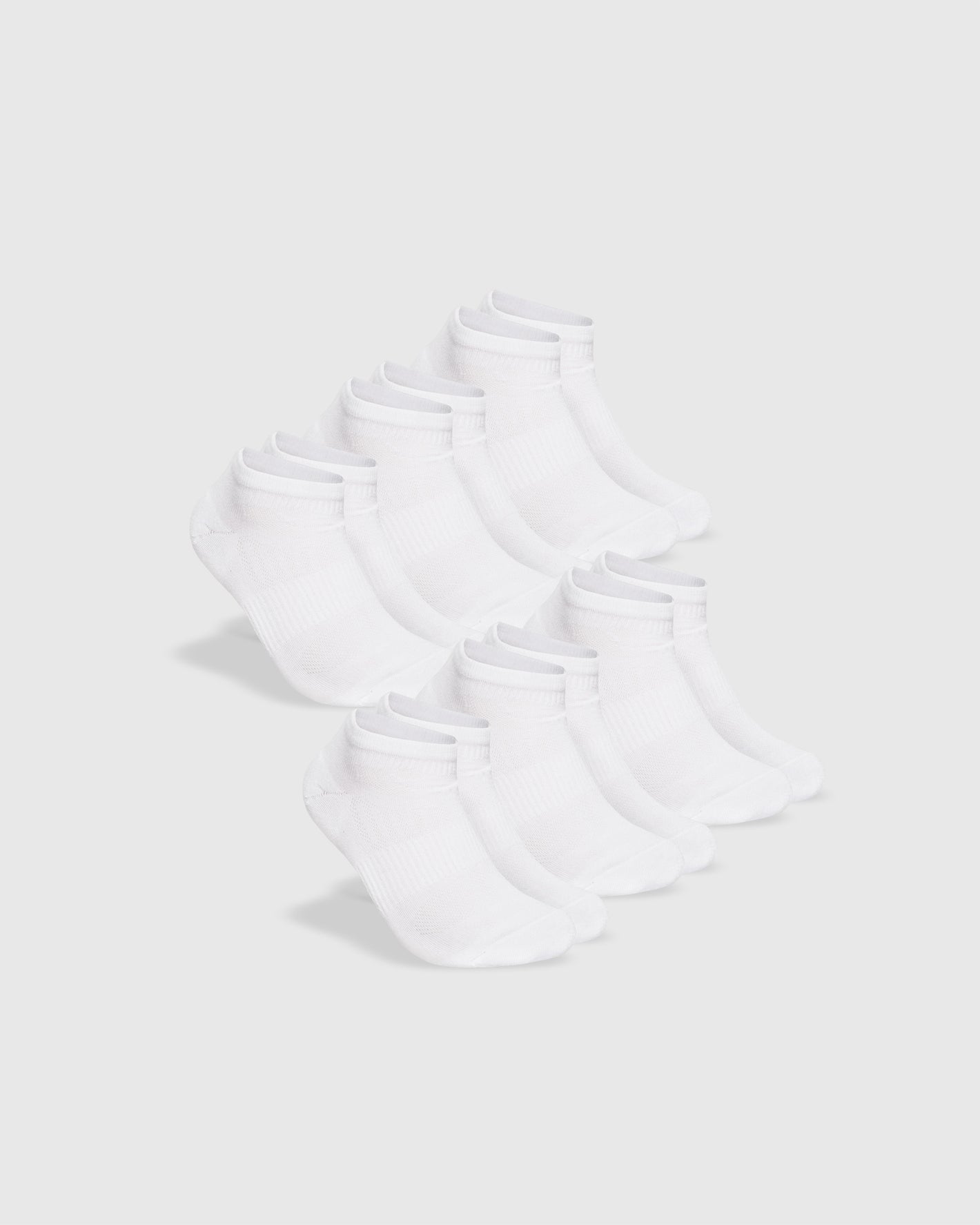 White Ankle Socks 6-Pack