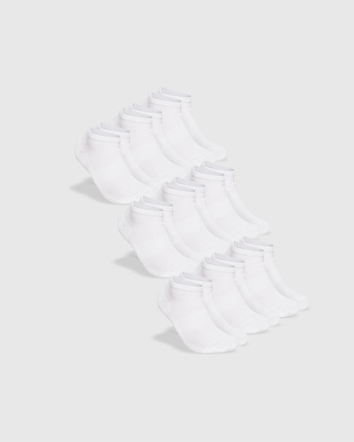 White Ankle Sock 9-Pack