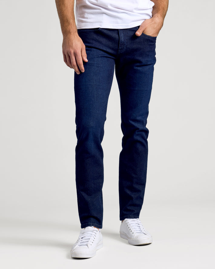 Indigo Rinsed wide leg Jeans