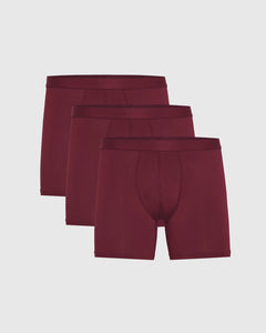 True ClassicBurgundy Boxer Briefs 3-Pack