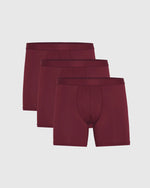 Burgundy Boxer Briefs 3-Pack