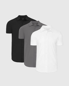 True ClassicStaple Short Sleeve Commuter Shirt 3-Pack