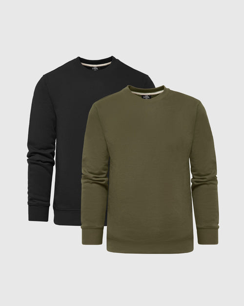 Basics Fleece Crew Sweatshirt 2-Pack