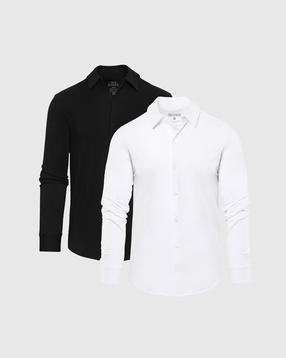 Basics Long Sleeve Knit Shirt 2-Pack
