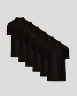 Black Active Polo 6-Pack