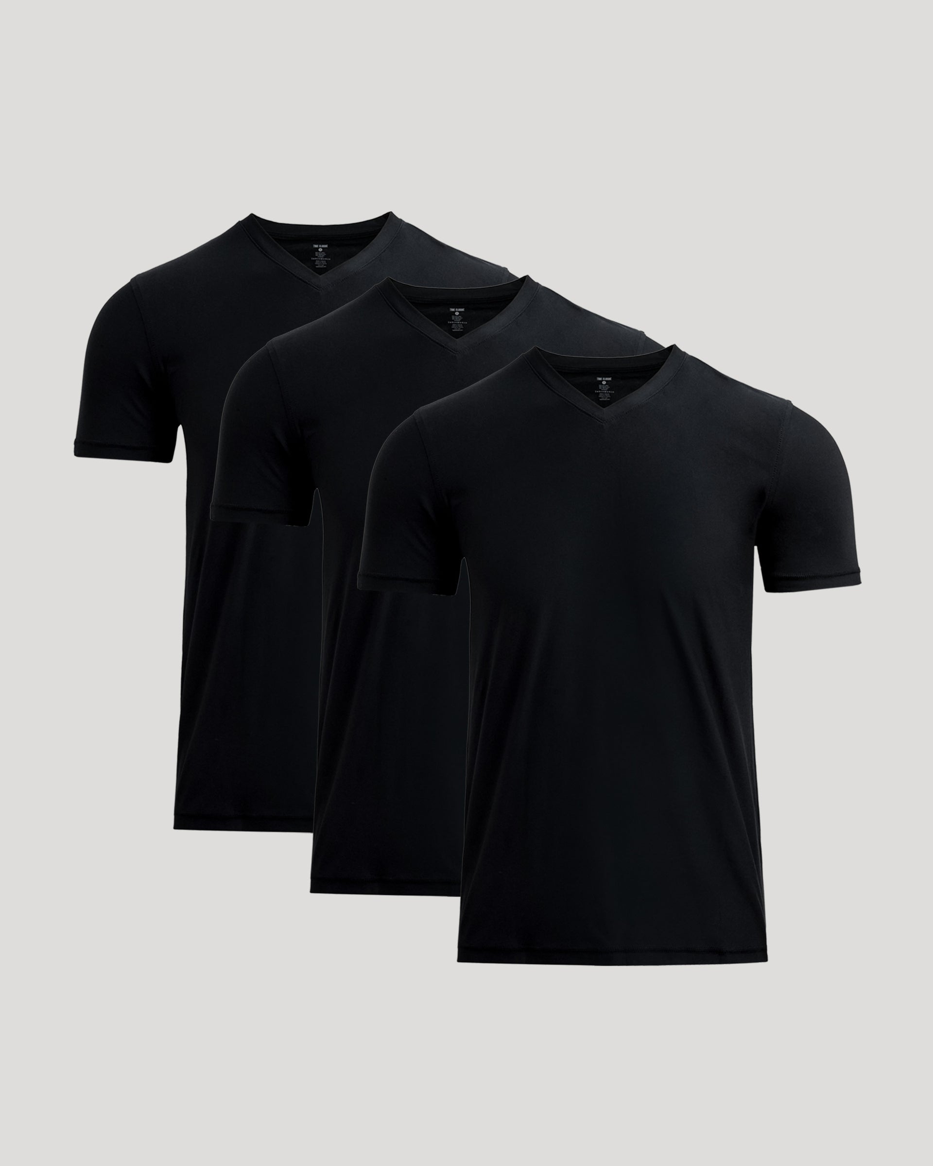 Black Active V-Neck 3-Pack | Black Active V-Neck 3-Pack | True Classic