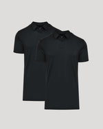 Black Tall Premium Pima Polo 2-Pack