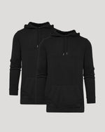 Black Tall Waffle Hoodie 2-Pack