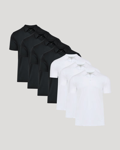 Black & White Premium Pima Polo 7-Pack
