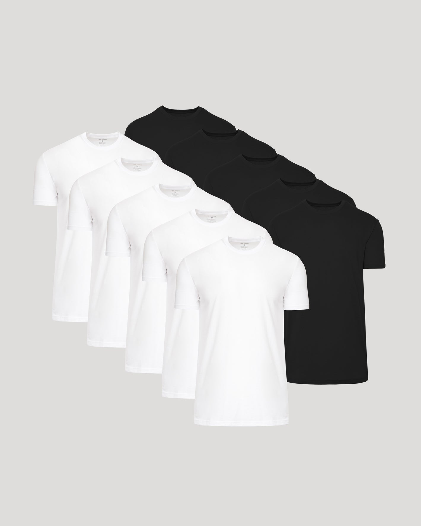 Black & White Tall Classic Crew 10-Pack T-shirts fan layout.