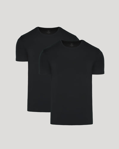 Black Premium Pima Crew Neck 2-Pack