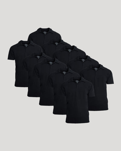 All Black Classic Polo 10-Pack