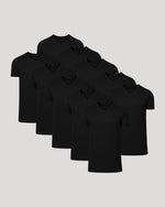 Black Classic Tall V-Neck 10-Pack