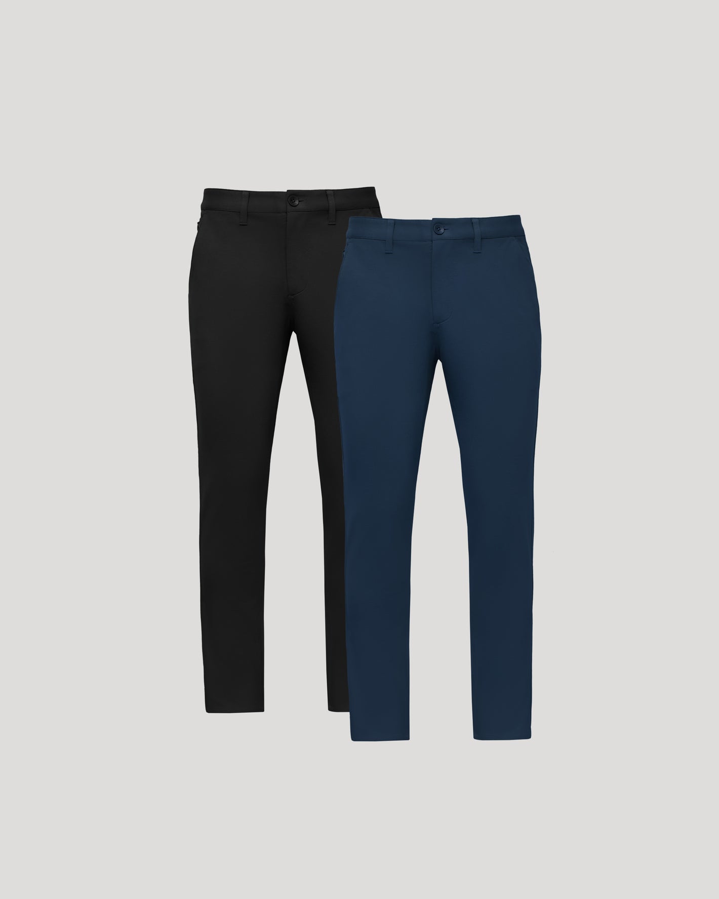 Black & Navy Slim Chino Pants 2-Pack, featuring slim fit and modern design.