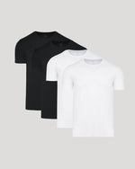 Black & White Premium Pima Crew Neck 4-Pack