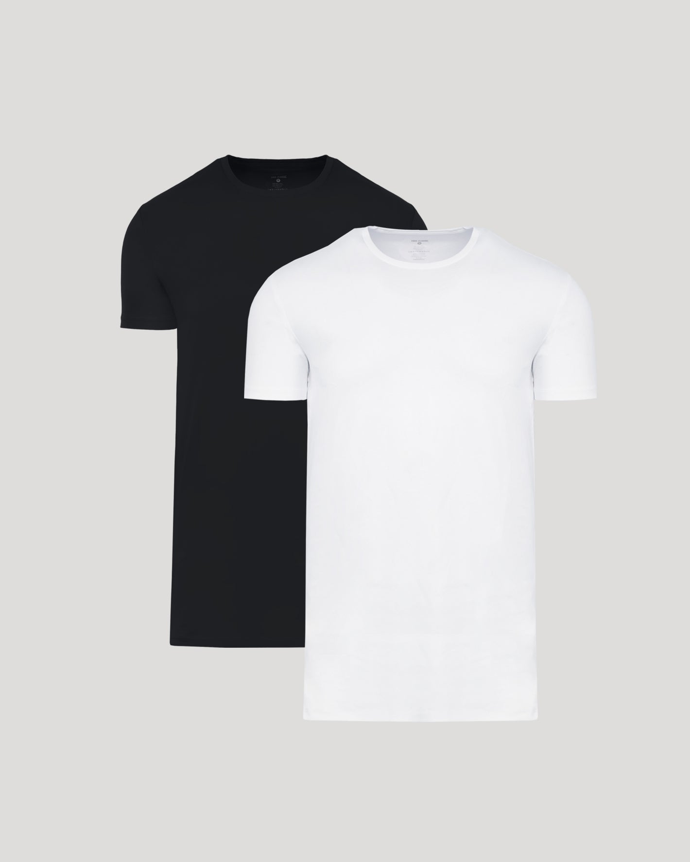 Black & White Tall Premium Pima Crew Neck 2-Pack T-shirts.