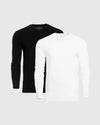 Black & White Long Sleeve Crew Neck 2-Pack