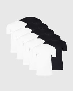 True ClassicBlack and White Classic Crew Neck Short Sleeve 10-Pack