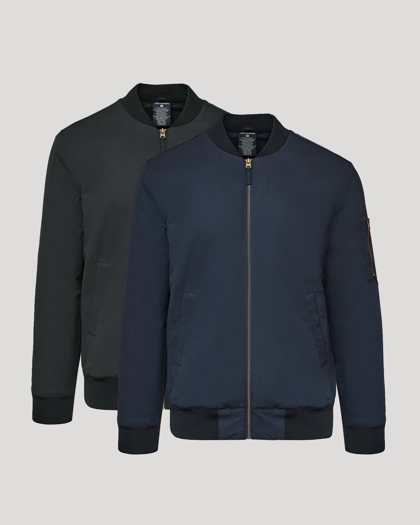 Black & Navy Bomber Jacket 2-Pack