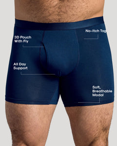 True ClassicNavy Boxer Brief