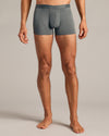 Combo Boxer Trunks 3 Pack in slate-gray, showcasing mid-thigh fit.