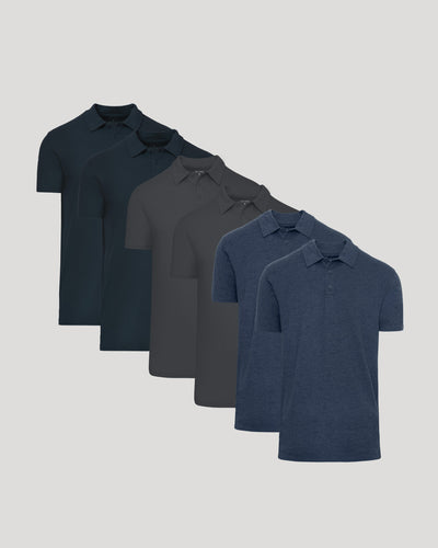 The Essentials Tall Classic Polo 6-Pack