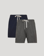 Charcoal & Dark Heather Navy Active Comfort Shorts 2-Pack