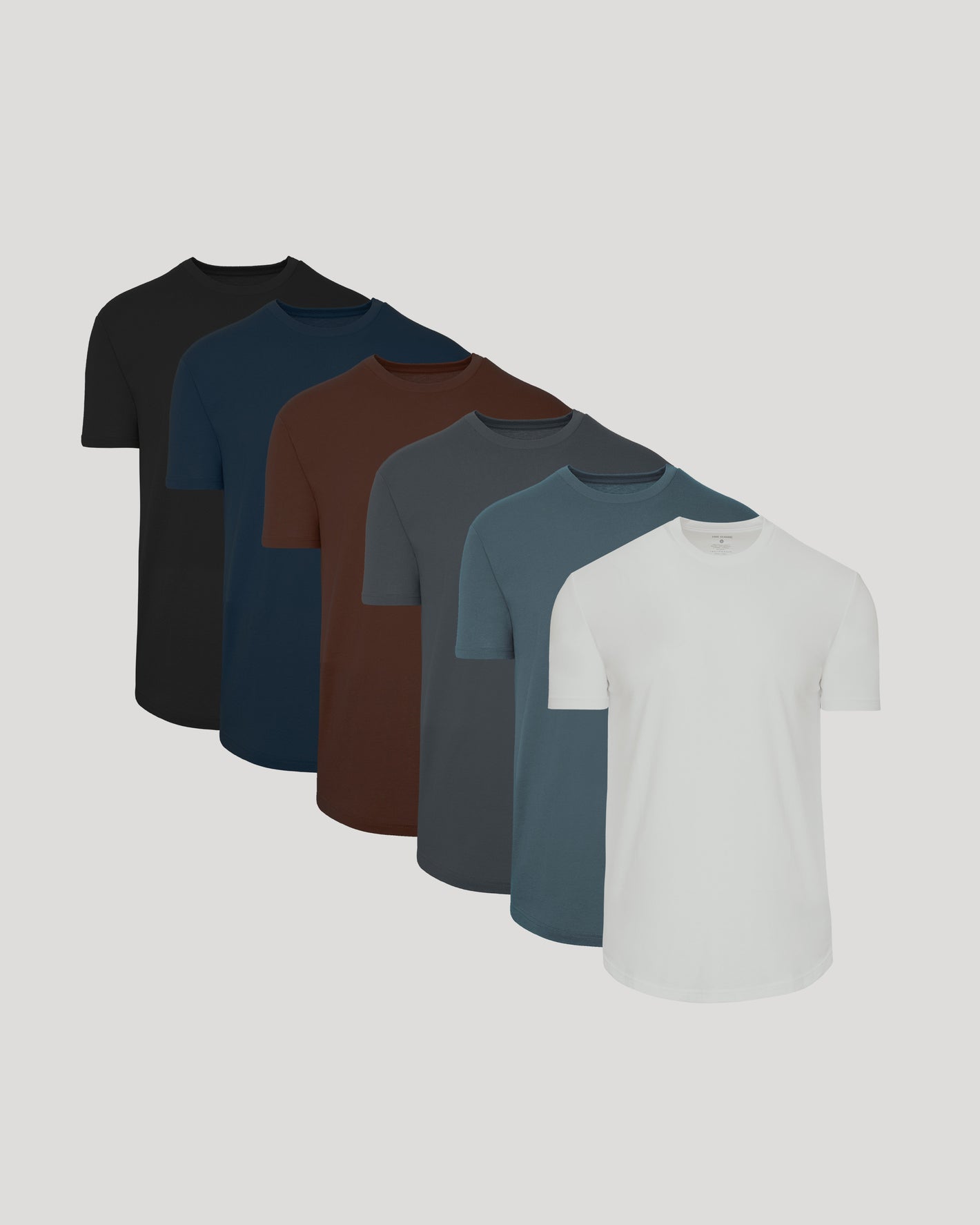 Seasonal Classic Curved Hem Crew 6-Pack T-shirts lineup.