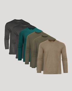 True ClassicClassic Long Sleeve Crew Neck 6-Pack