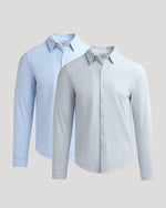 Long Sleeve Stretch Oxford 2-Pack