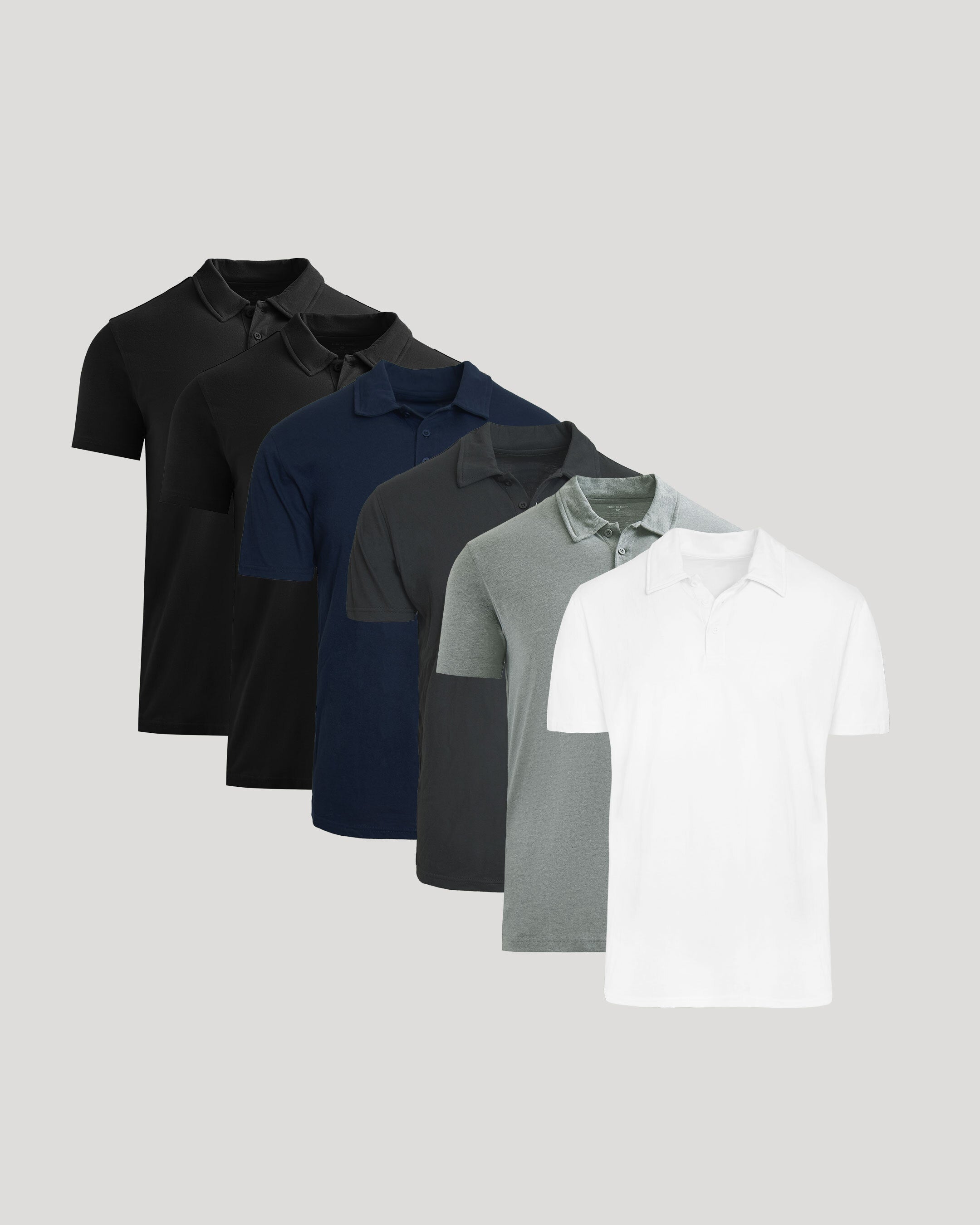 トップス ANCELLM S/S POLO SHIRT GRAY 1 Classic Polo 6-Pack | True Classic