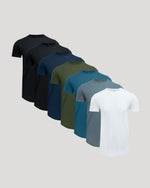 Wardrobe Tall Premium Pima Crew Curved Hem 7-Pack