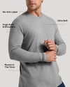 Heather Gray Classic Long Sleeve Crew Neck