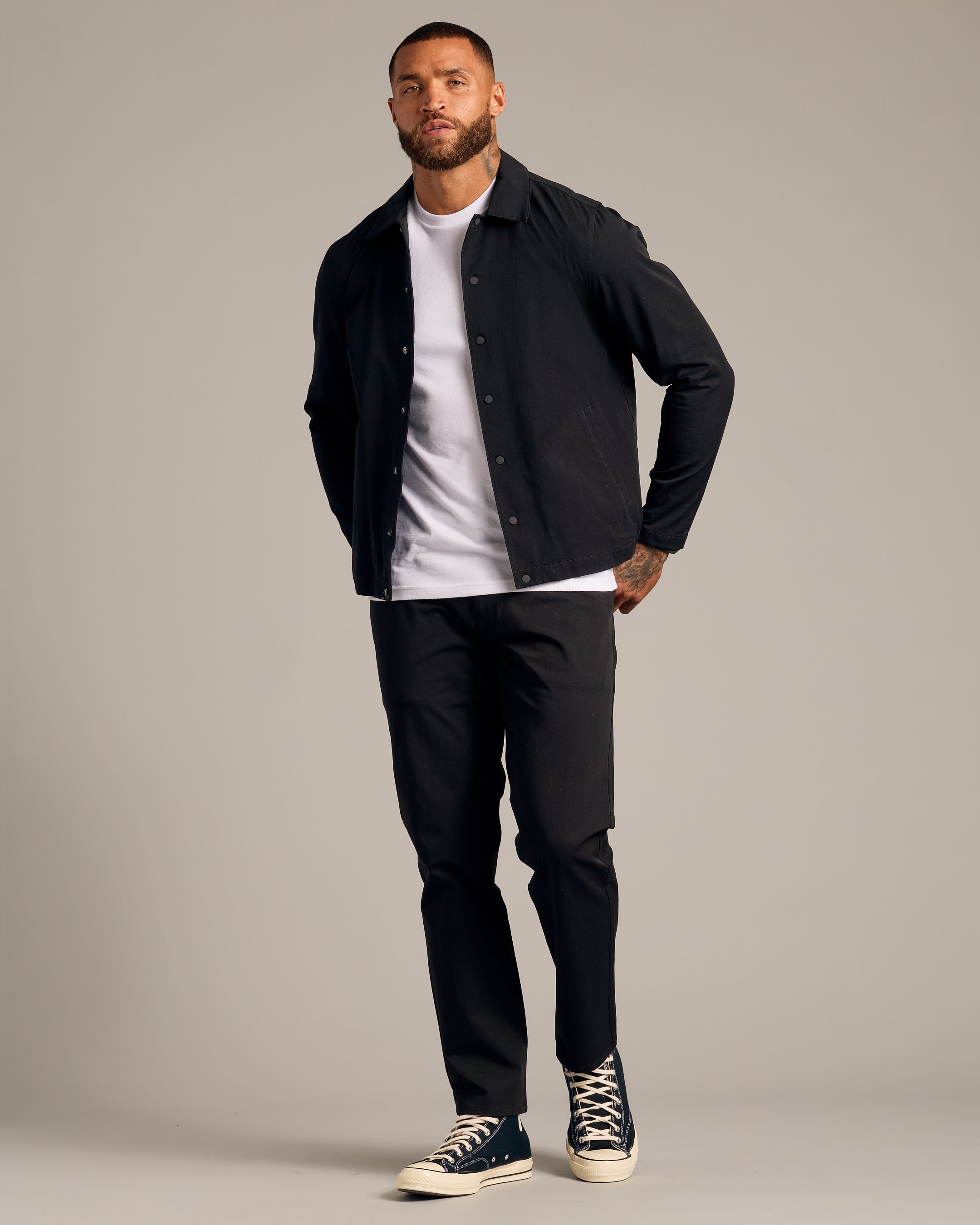Black Coaches Jacket | Black Coaches Jacket | True Classic