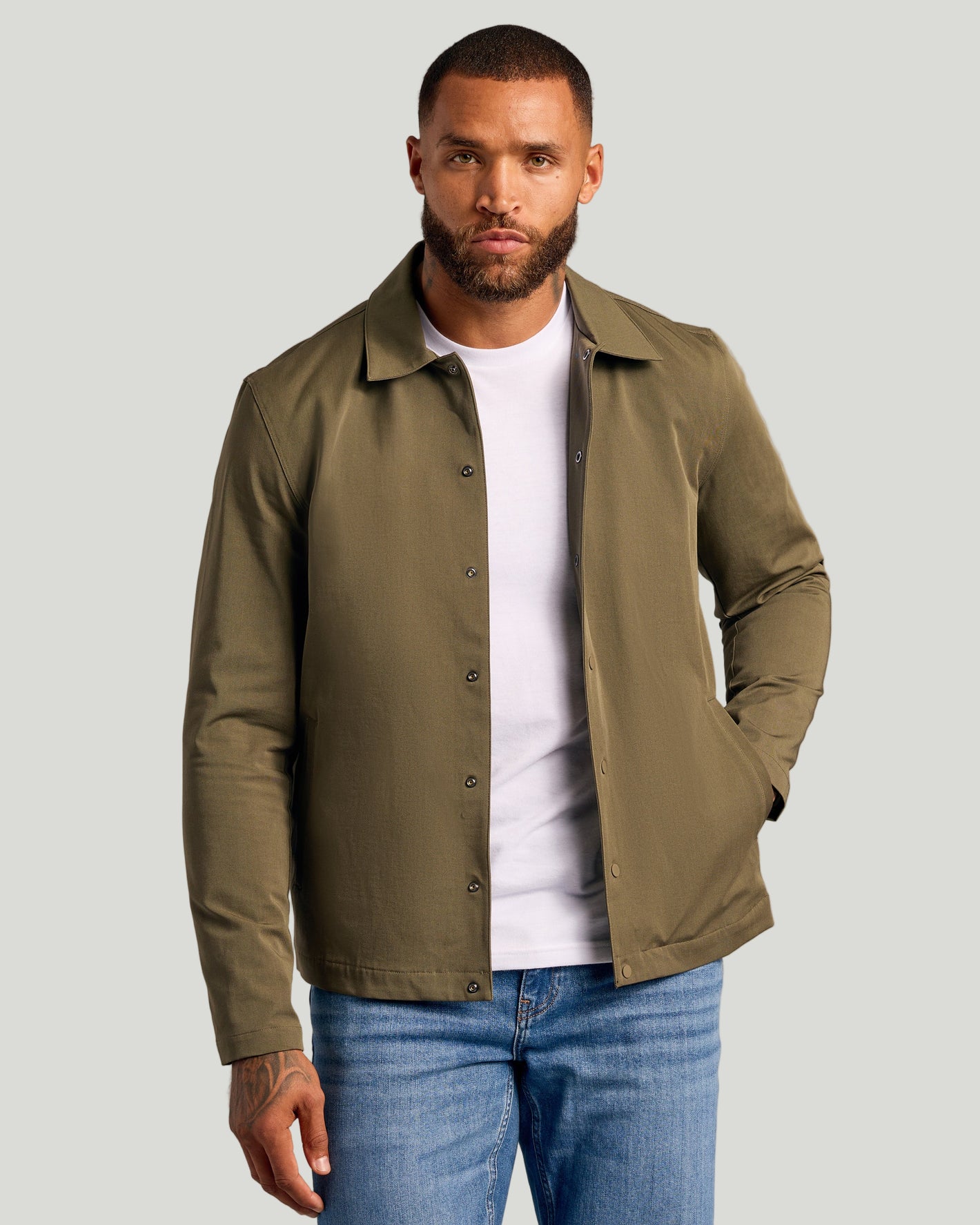 Veste d&#39;entraîneur vert militaire