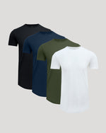 Core Tall Premium Pima Crew Curved Hem 4-Pack