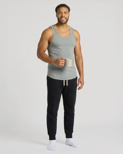 Ribbed Curved Hem Tank
