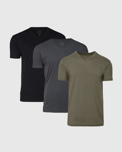 True ClassicDark Tones V-Neck T-Shirt 3-Pack