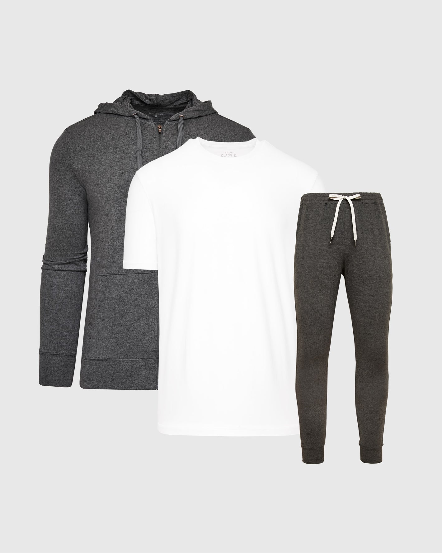 Spike Training Top and Bottom 3-Pack with hoodie, T-shirt, joggers.