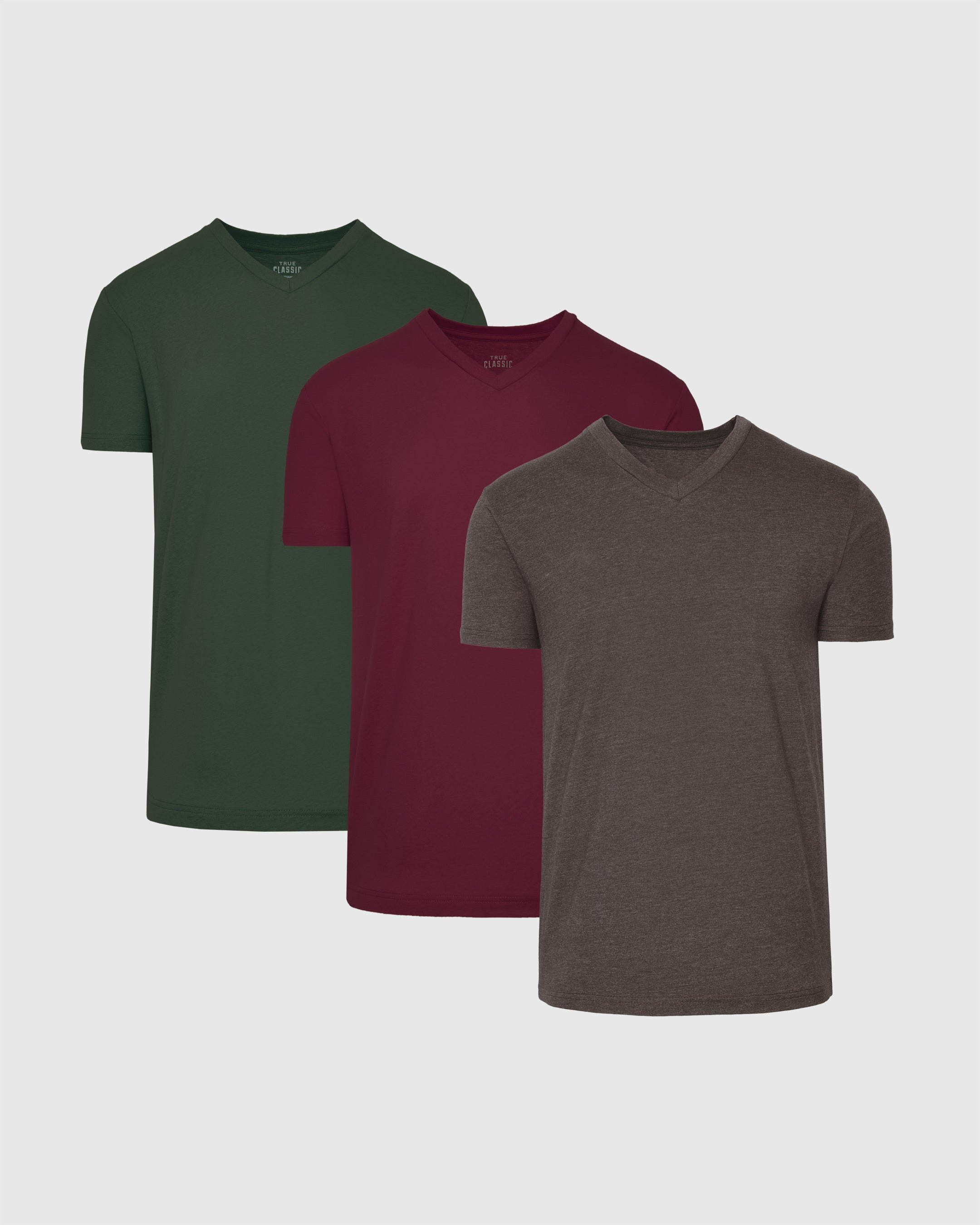 Earth Hues V-Neck T-Shirt 3-Pack
